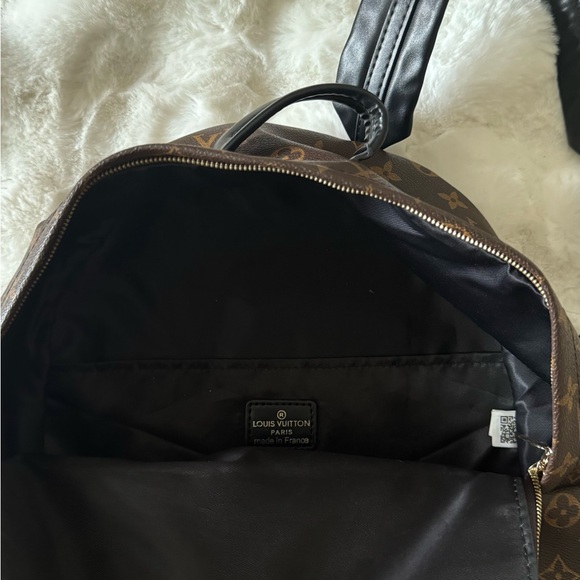 Louis Vuitton Brown Monogram Canvas Tote with Black Straps - Picture 8 of 10